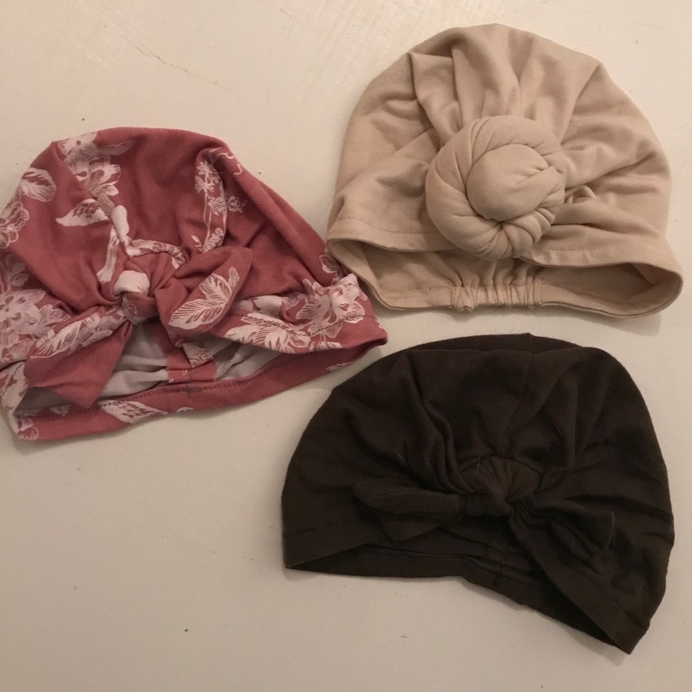 Baby turban collection of 3 age 3-6mos